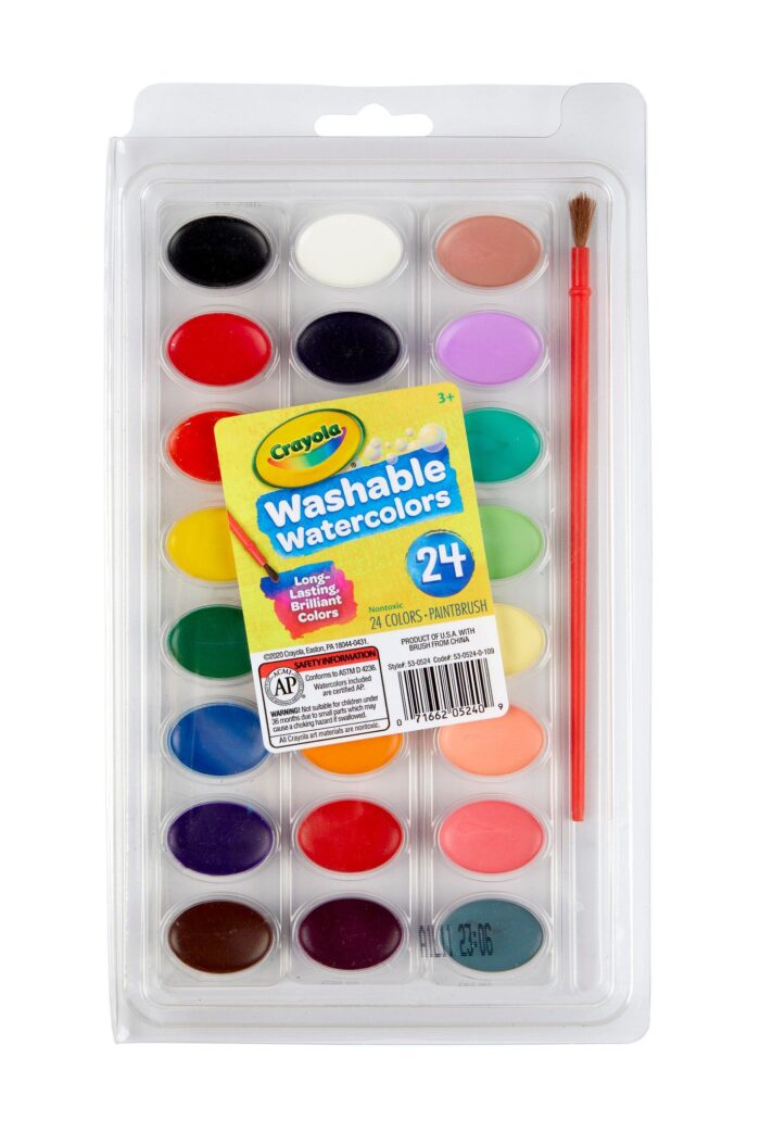 Crayola W/C Set 24-Pan Wash  Cpd 97Np - Image 1