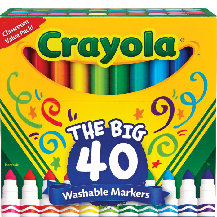 Crayola 40Ct Ultra Cln B/L Mkr Set,6Pk - Image 1
