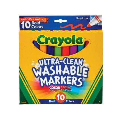Crayola Mkr,10Ct Bl Bold Uc/Wh,24Pk,Cmax