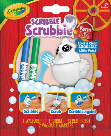 Crayola Scrbbl Scrubbies,1Ct Bag,Farm,24Pk,Rfid