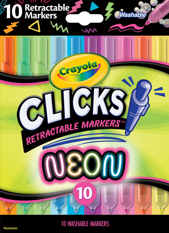 Crayola Mkr 10Ct Clicks Neon 24Pk - Image 1
