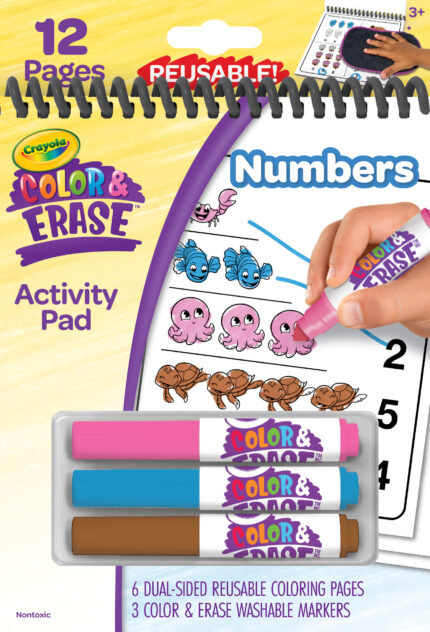 Crayola Clr/Erase Educ Actvty Pad Numbers 18Pk