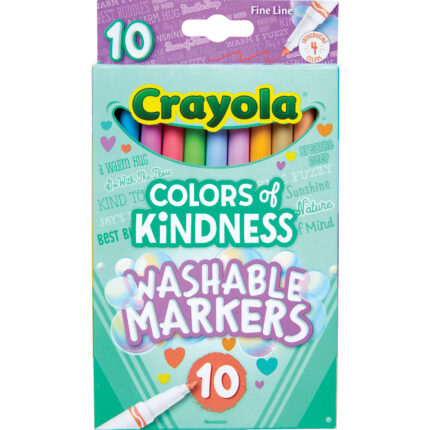 Crayola Mkr,10Ct Fl Wh Colors Of Kindness,24Pk