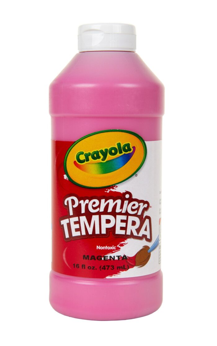 Crayola 16 Oz Premier Tempera Paint - Magenta - Image 1