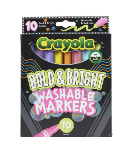 Crayola Mkr,10Ct Bl,Bold/Bright,Reg,24Pk