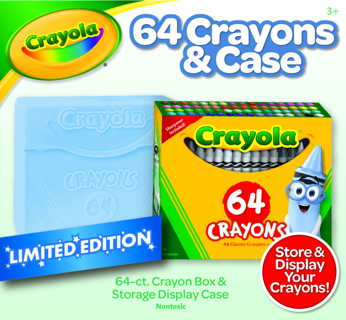 Crayola Cryn,64Ct Cryn W/Case,Lim Edit Prog,4Pk - Image 1