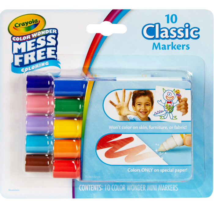 Crayola Cw,10Ct Classic Wash Mini Markers,10Pk - Image 1