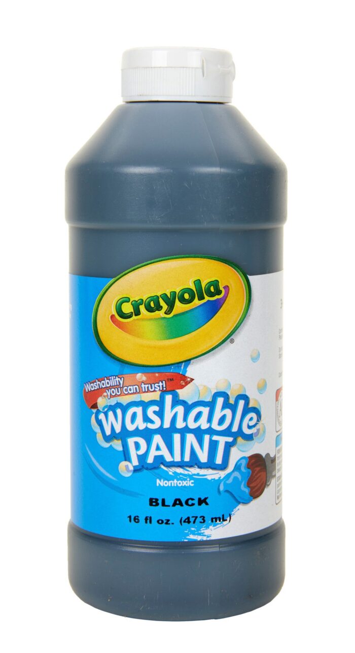 Crayola 16 Oz Washable Paint - Black - Image 1