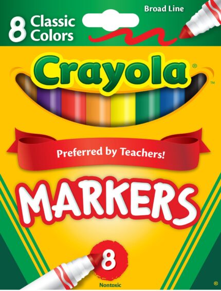 Crayola Mkr 8Ct B/L Classic Reg