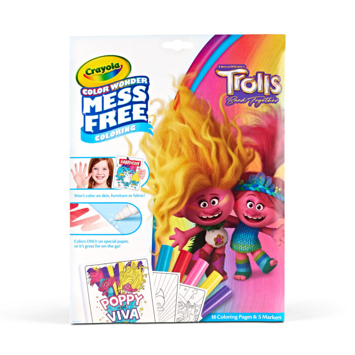 Crayola Cw Trolls 3 Foldalope W/Bl Mkrs,18Pk - Image 1
