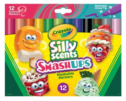 Crayola Mkr,12Ct S/Scnt Smash-Up, Wedge Tip,24Pk