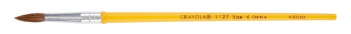 Crayola Camel Hair Watercolor Brush, Plastic Handle - Size 6 - Image 1