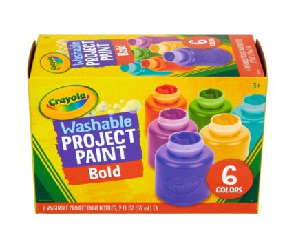 Crayola Paint,6Ct/20Z Wash Project,Bold,6Pk