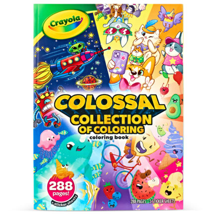 Crayola Clrgbk,288Pgs,Colossal Collec,24Pk
