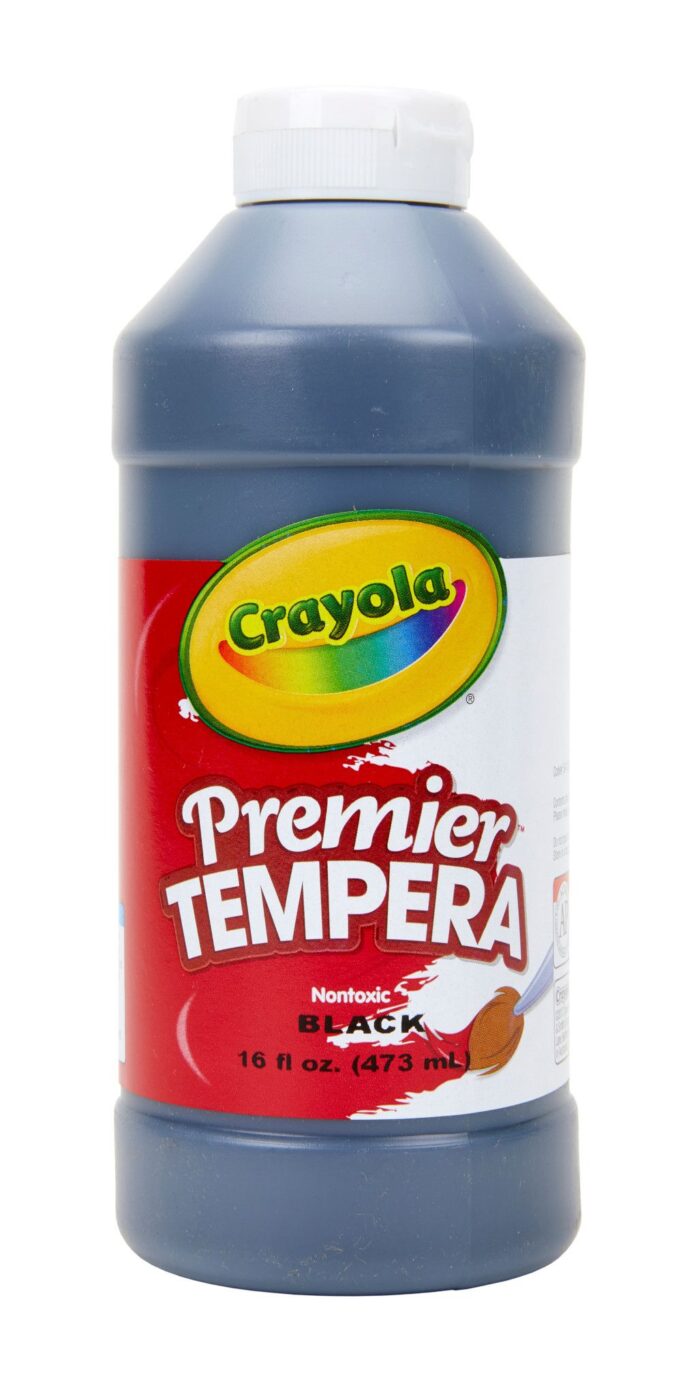 Crayola 16 Oz Premier Tempera Paint - Black - Image 1
