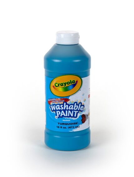 Crayola Washable Paint, 16 Oz Bottle - Turquoise
