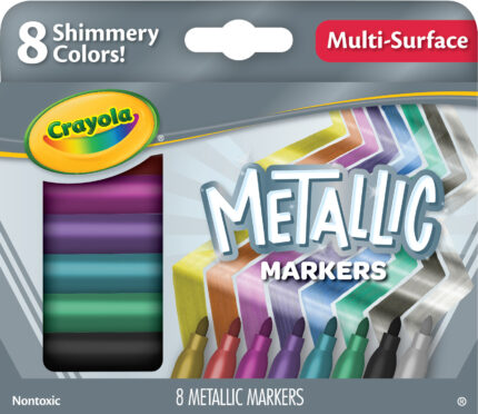 Crayola Mkr,8Ct Metallic,24Pk