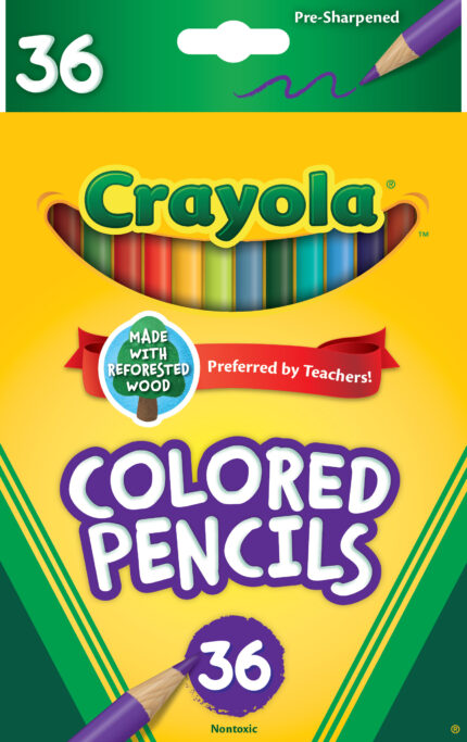 Crayola Pcl 36Ct Long Clrd Astd