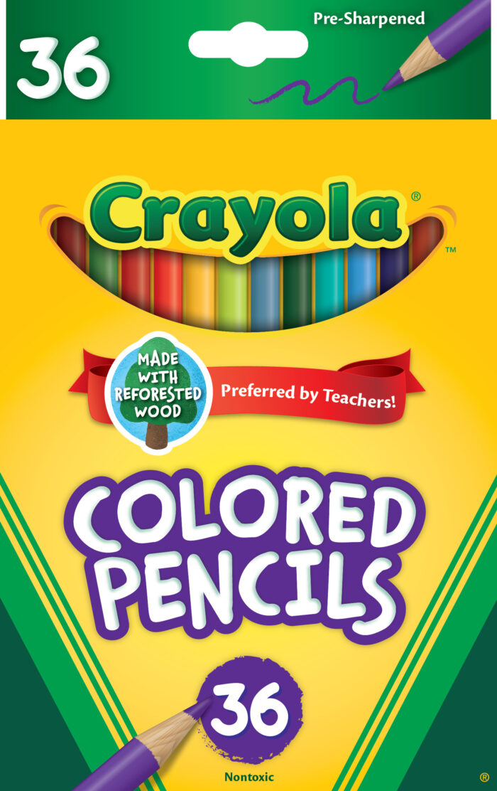 Crayola Pcl 36Ct Long Clrd Astd - Image 1