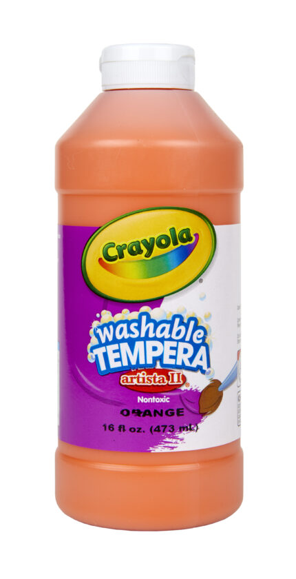Crayola 16 Oz Artista Ii Washable Tempera Paint - Orange