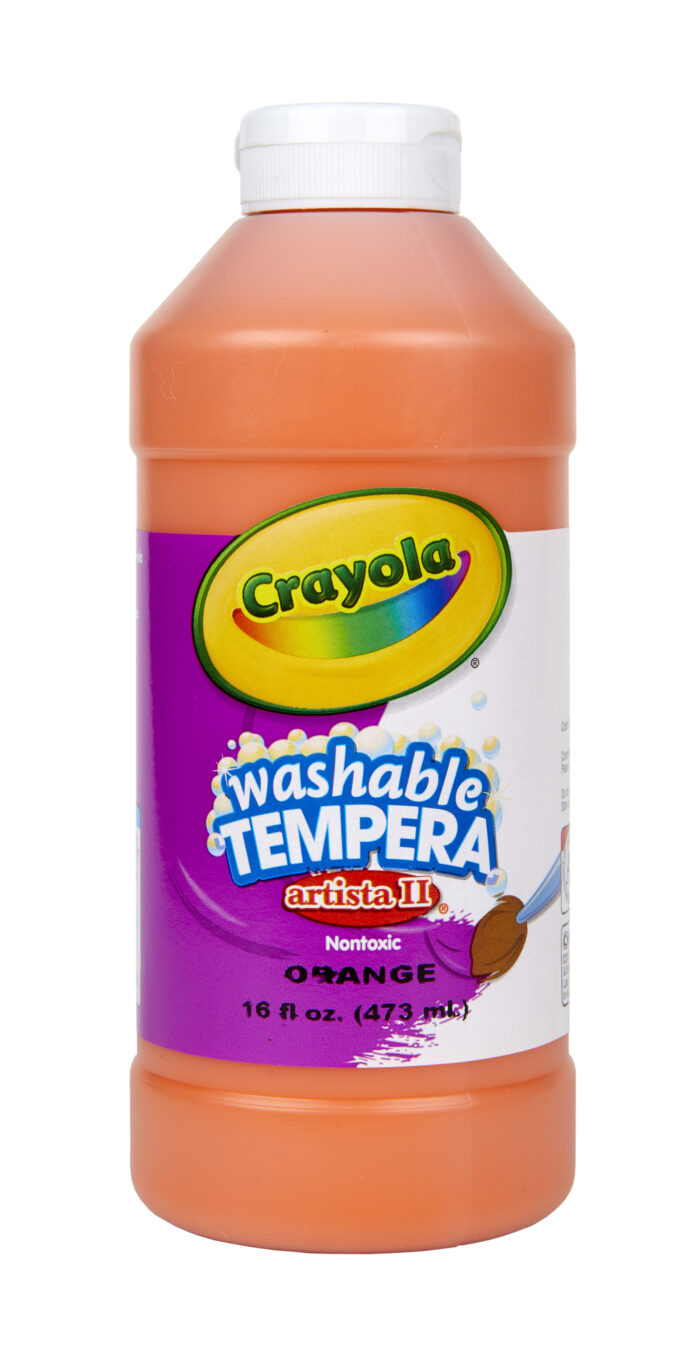 Crayola 16 Oz Artista Ii Washable Tempera Paint - Orange - Image 1