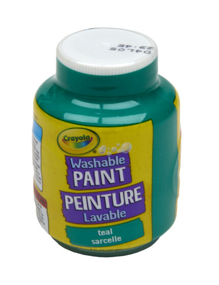Crayola 2Oz Wh Paint Single,Teal,S/Band,12Pk