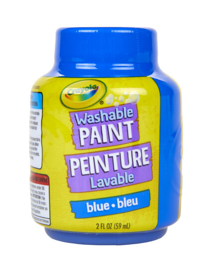 Crayola 2Oz Wh Paint Single,Blue,S/Band,12Pk