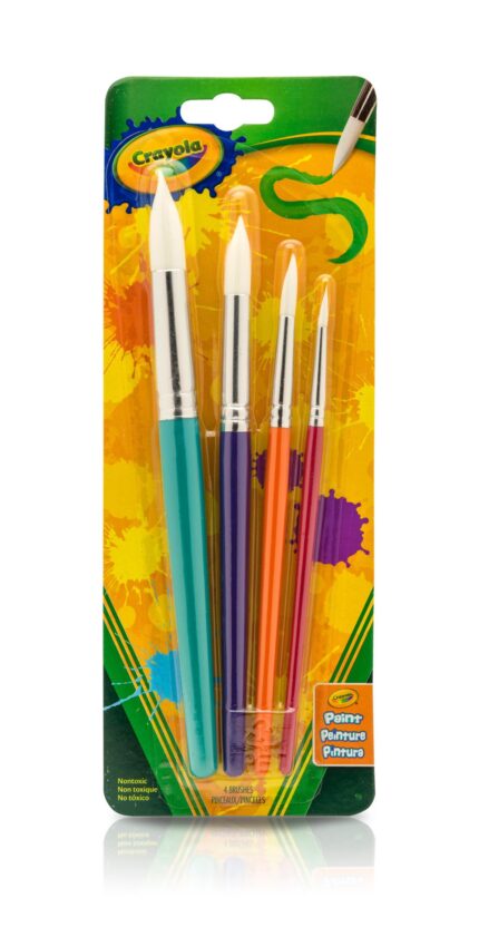 Crayola Round Brush Set, 4Ct/ 12Pk