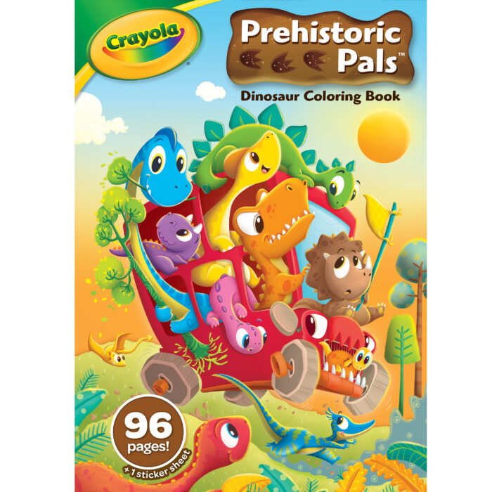Crayola Clrgbk,96Pgs,Dinosaur,24Pk - Image 1