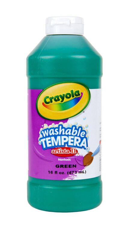 Crayola 16 Oz Artista Ii Washable Tempera Paint - Green