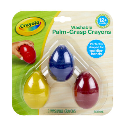 Crayola Mfc 12M/3Ct Wsh Egg Crayon,6Pk