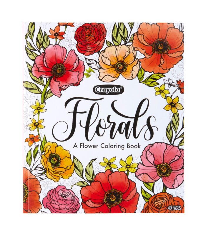 Crayola Clrgbk,40Pgs,Floral,24Pk - Image 1
