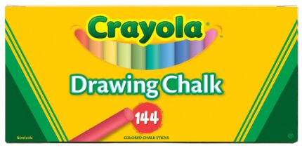 Crayola Chalk Clrd 144Ct Drawing  Ipd