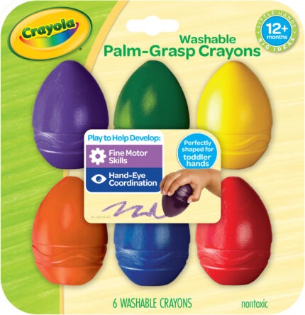 Crayola Mfc 12M/6Ct Wsh Egg Crayon,6Pk
