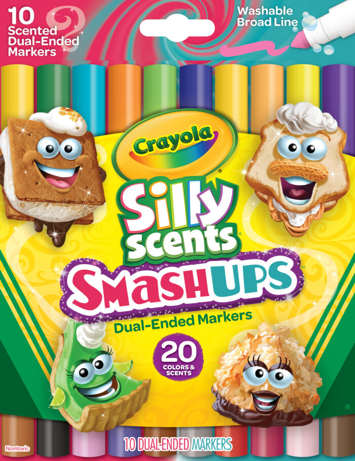 Crayola Mkr,10Ct S/Scnt Bl Dual Ended Smashup,24 - Image 1