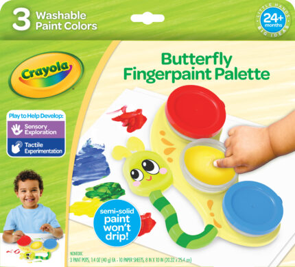 Crayola Yk Butterfly Fingerpaint Palette,6Pk