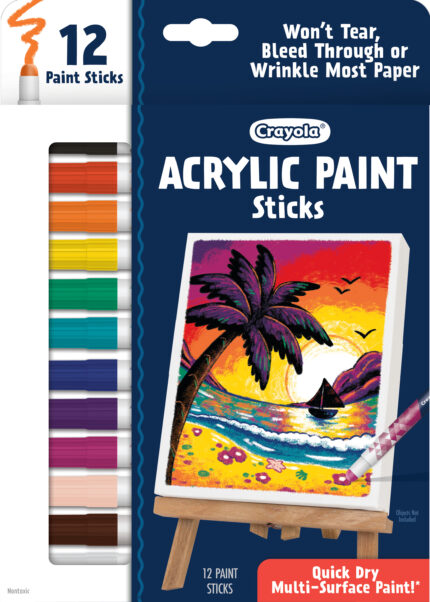 Crayola 12Ct Acrylic Paint Sticks, 24Pk