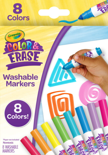 Crayola 8Ct Color Erase Mkrs,12Pk