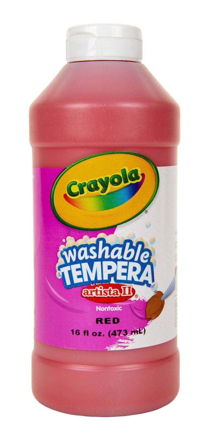 Crayola 16 Oz Artista Ii Washable Tempera Paint - Red - Image 1