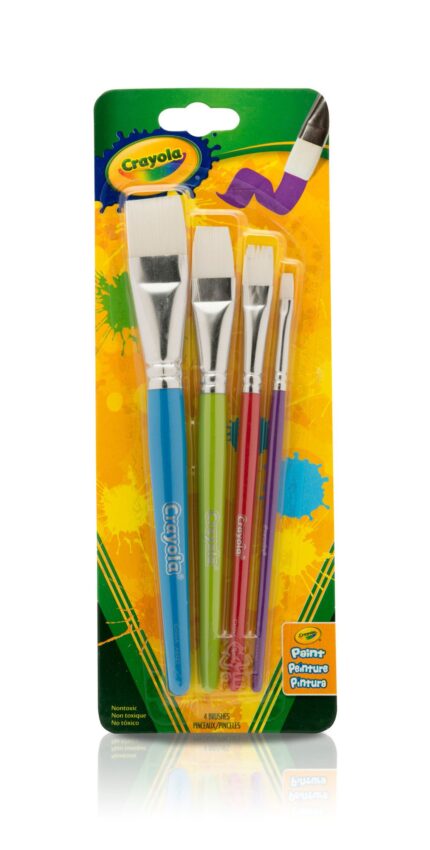 Crayola Flat Brush Set, 12Pk