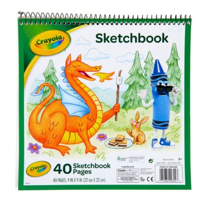 Crayola Sketchbook,9X9,40Ct/72Pk