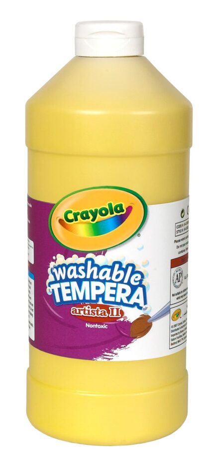 Crayola 32 Oz Artista Ii Washable Tempera Paint - Yellow