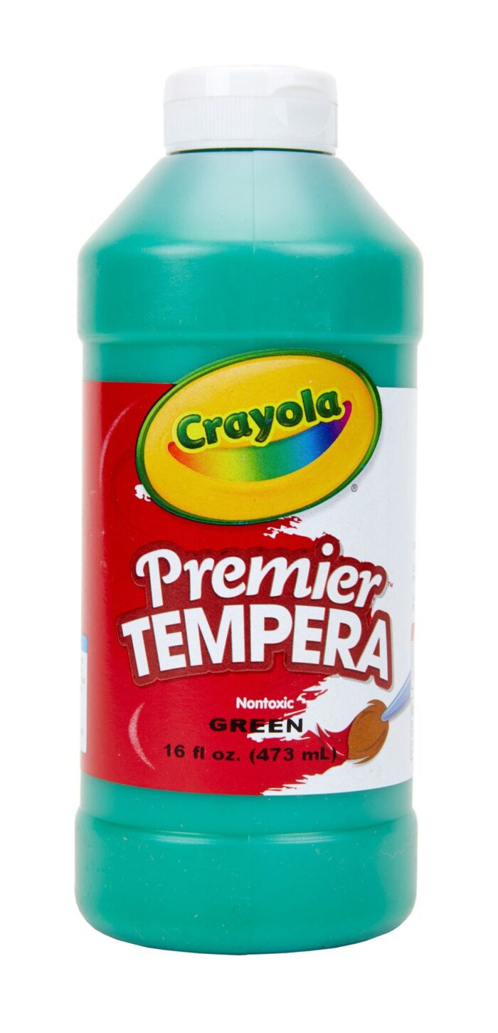 Crayola 16 Oz Premier Tempera Paint - Green - Image 1