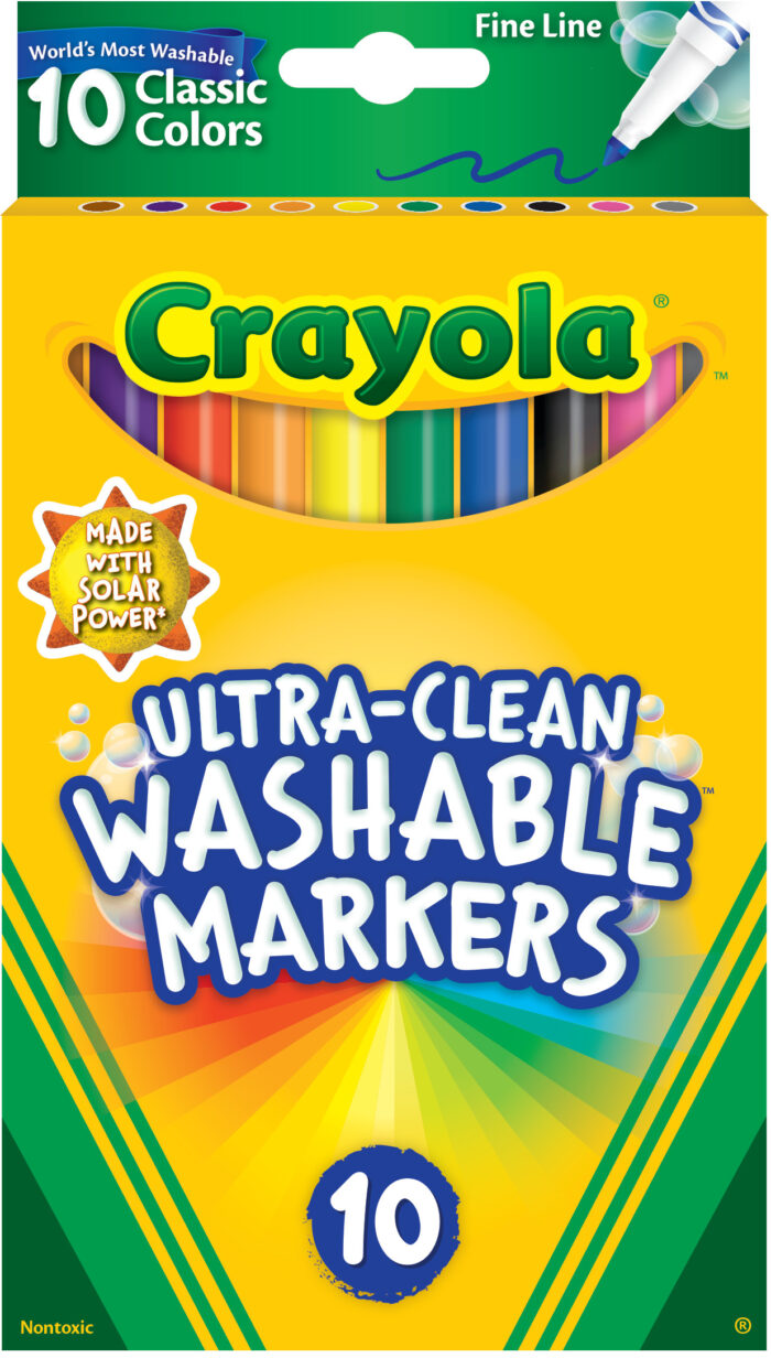 Crayola Mkr,10Ct Fl Classic Uc/Wh,24Pk,Cmax - Image 1
