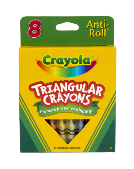 Crayola 8Ct,Tri/Antiroll Cray,Nonwash
