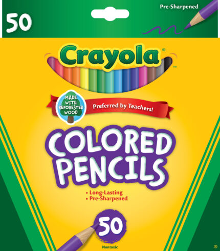 Crayola Pcl 50Ct Long Clrd Astd
