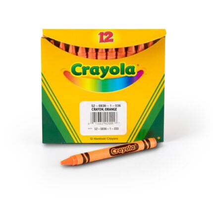 Crayola 12 Ct Bulk Crayons, Regular Size - Orange