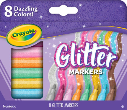 Crayola Mkr,8Ct Glitter,24Pk