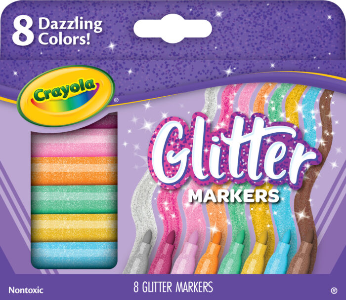 Crayola Mkr,8Ct Glitter,24Pk - Image 1