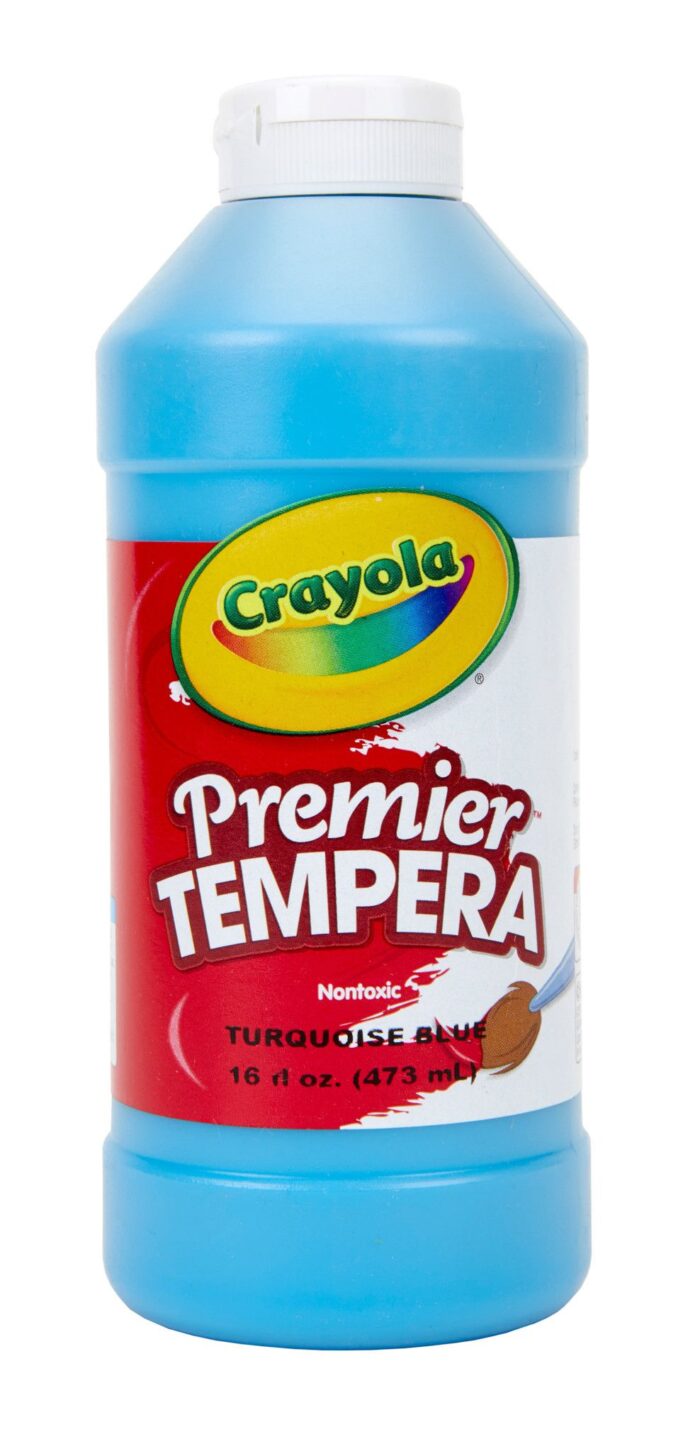 Crayola 16 Oz Premier Tempera Paint - Turquoise - Image 1